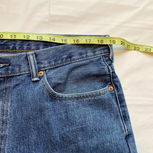 Levi's 550 Jeans Mens 38x30 Relaxed Fit Straight Leg Red Tab Medium Blue Denim - Picture 11 of 12